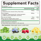 Oil of Oregano with Black Seed Oil, 6000mg/Serving, 150 Softgels | Oregano Oil Capsules for Immune Support with High Carvacrol & Thymoquinone, Antioxidant, Non-GMO, Gluten Free