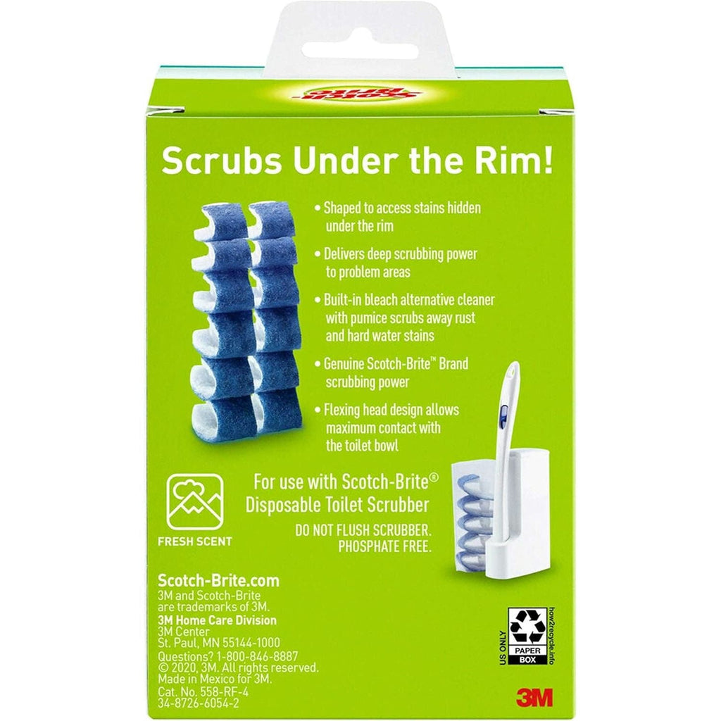 Buy now Scotch-Brite Disposable Toilet Scrubber Refills, Removes Rust & Hard Water Stains, 10 Disposable Refills Blue at indiglob india