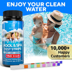 150 Pool Test Strips, Spa Test Strips for Hot Tub, 7 in 1 Water Kit