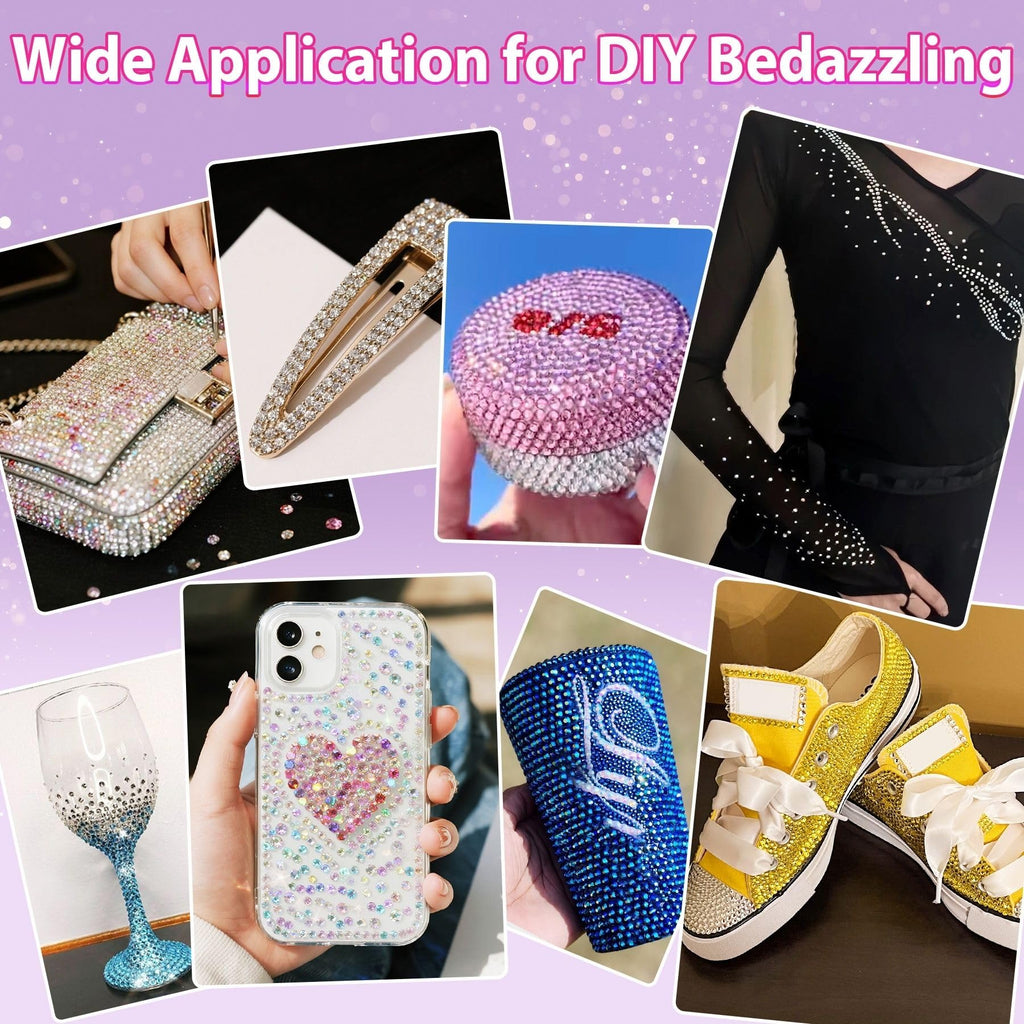 50000Pcs 3mm Jelly Rhinestones Bedazzling Kit