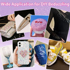 50000Pcs 3mm Jelly Rhinestones Bedazzling Kit