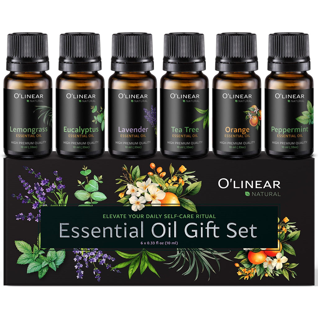 Essential Oils Set - Top 6 Oils for Diffusers for Home, for Air Purifier