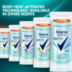 Degree Advanced Antiperspirant Deodorant 4 count 72-Hour Sweat & Odor Protection Shower Clean Antiperspirant for Women with MotionSense Technology 2.6 oz | For active days, Helps stay fresh & confident, With MotionSense, Shower Clean scent