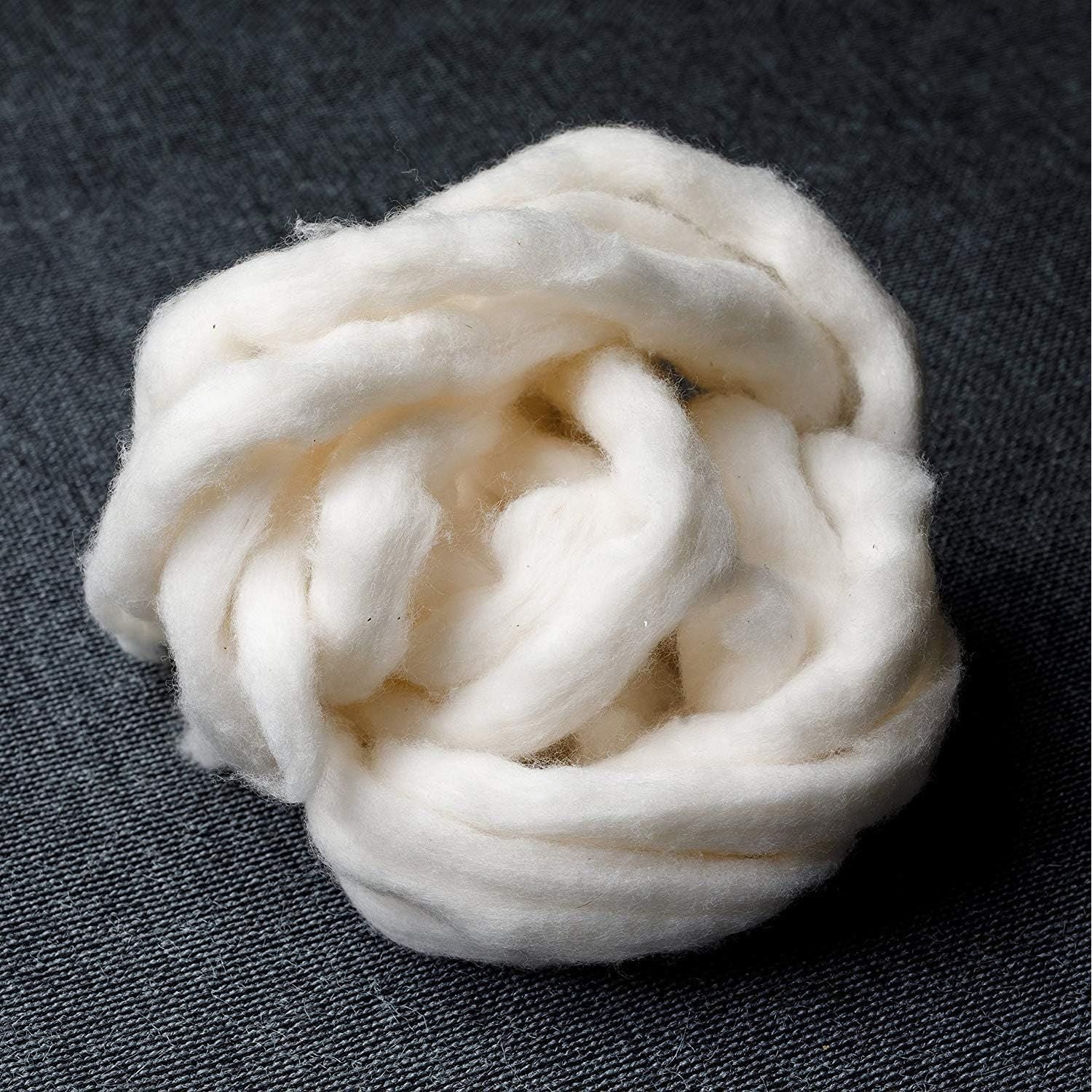 Buy now Japanese Organic Cotton Sliver 13 Feets 100% Organic Unbleached [Made in Japan] (4 Packs) at indiglob india