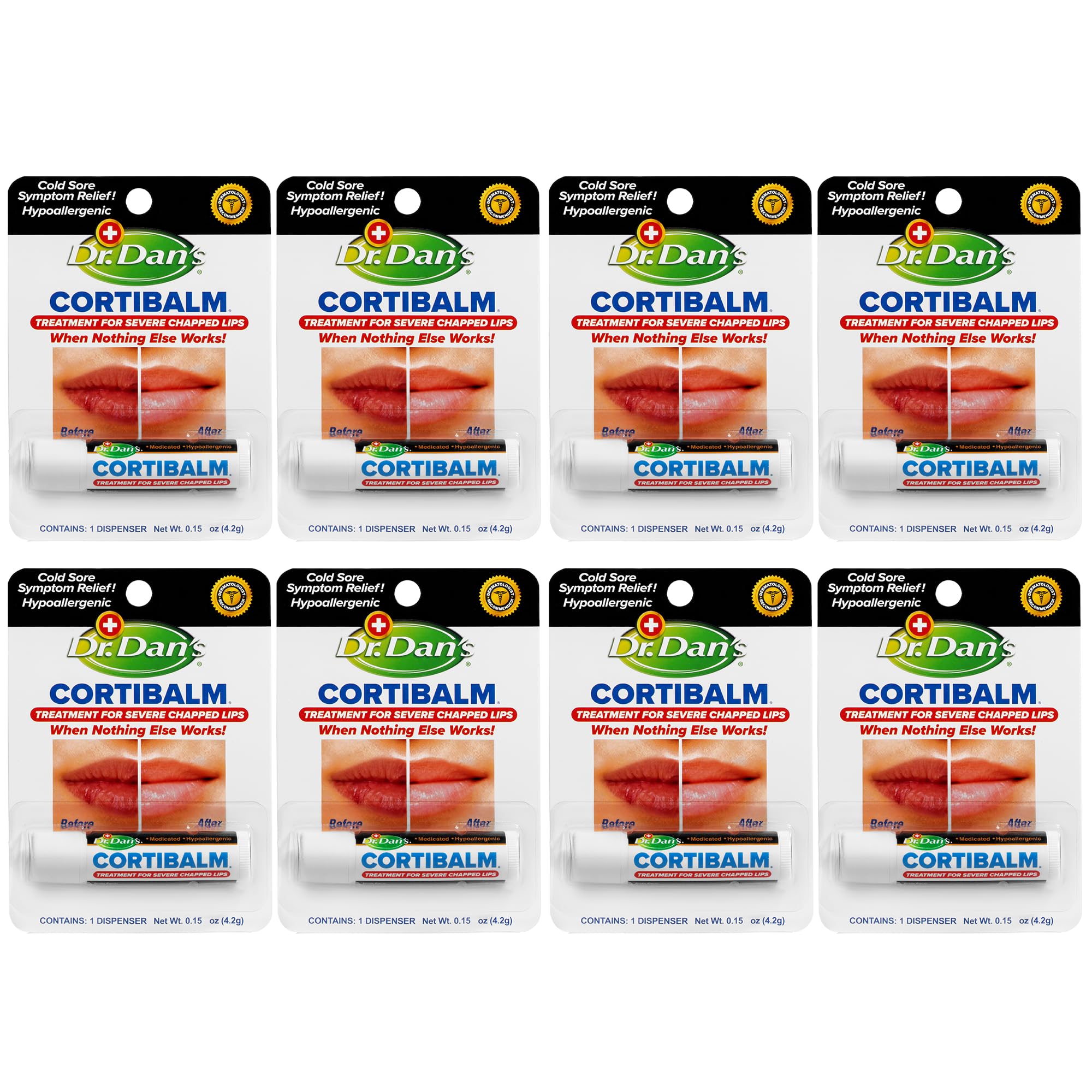 Buy now Dr. Dan's Cortibalm-5 pack- for Dry Cracked Lips Healing Lip Balm for Severely Chapped Lips - Designed for Men, Women and Children at indiglob india