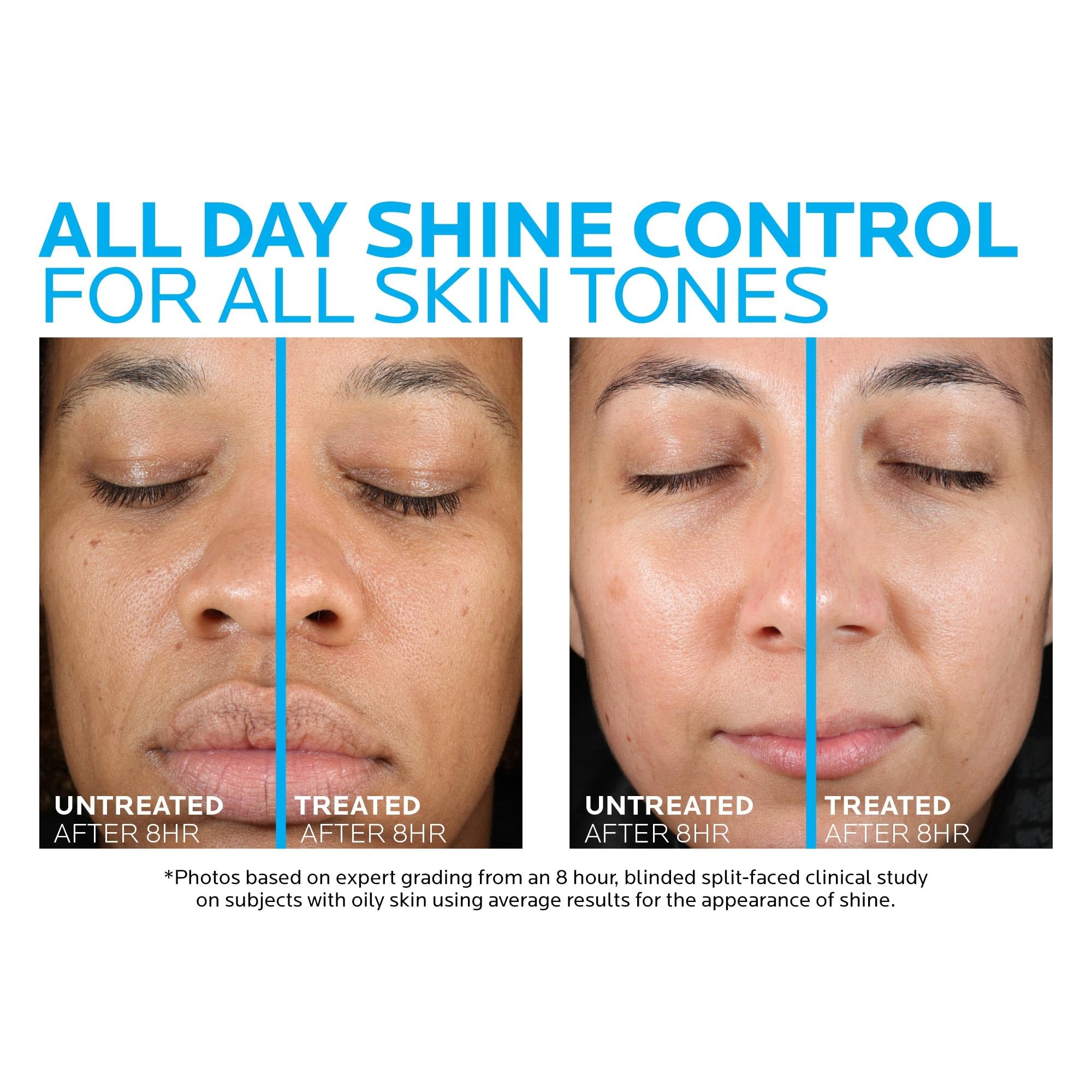 La Roche-Posay Toleriane Double Repair Matte Face Moisturizer, Daily Moisturizer For Oily Skin With Ceramide And Niacinamide For All Skin Tones, Oil Free, Non-Comedogenic, Available with SPF 30