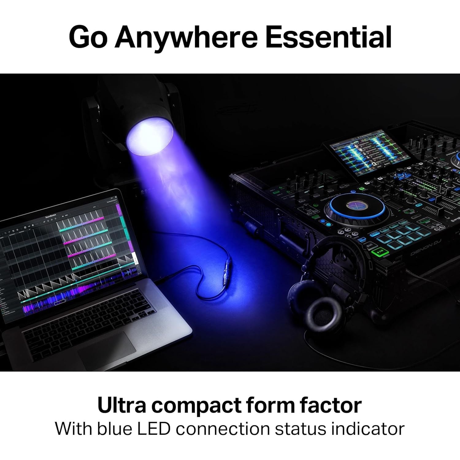 Buy now SoundSwitch Micro DMX Interface - Ultra-Compact USB to DMX Interface with 3-Month Free SoundSwitch Software Access at indiglob india