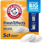Buy now Arm & Hammer Fresh Effects Odor Neutralizing Baking Soda Pouches, Unscented Deodorizer for Long Lasting Freshness in Shoes, Gym Bags, & Small Spaces, 5 count Default at indiglob india