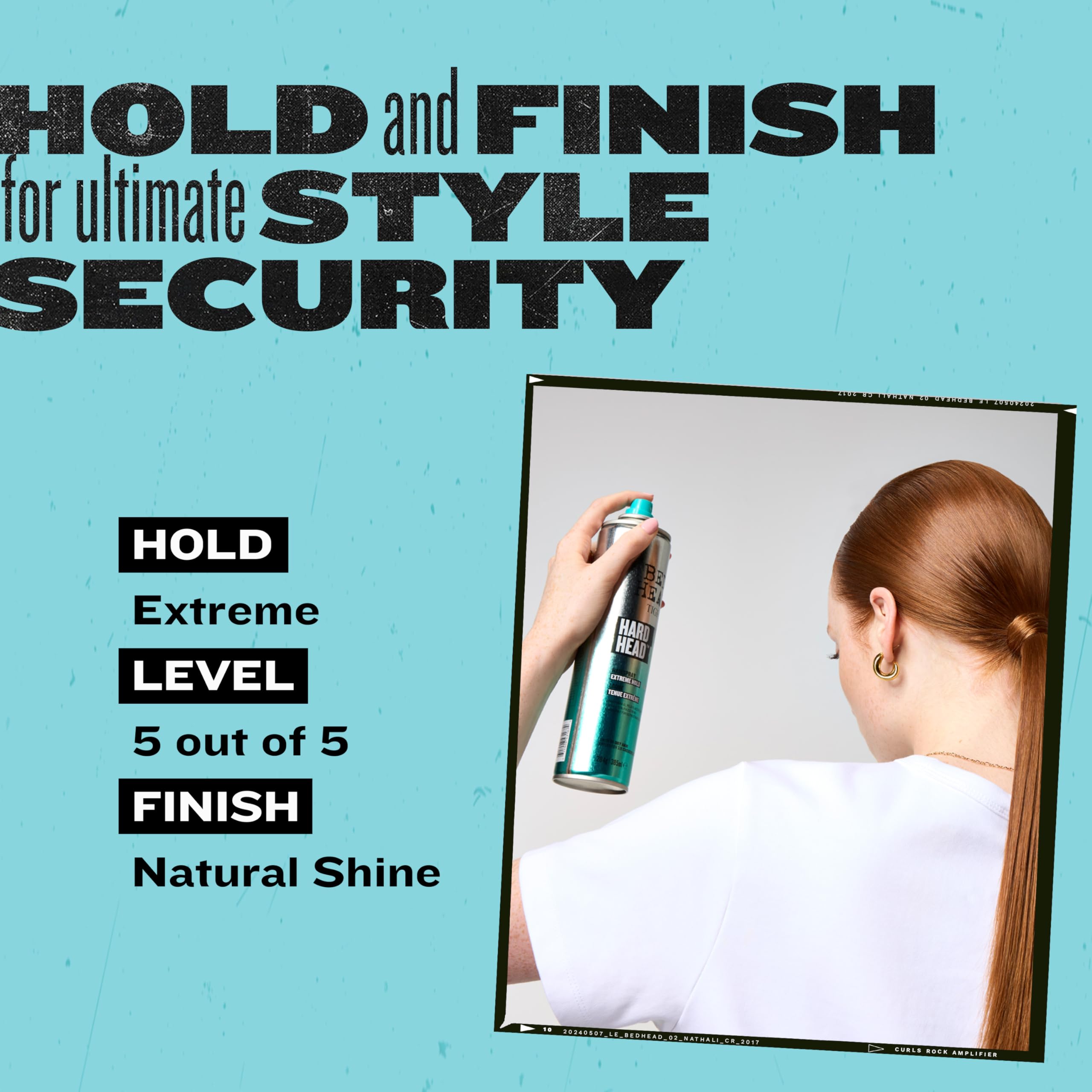 TIGI Bed Head Hard Head Hair Spray – Extra Strong Hold for All Day Style and All Hair Types, 11.7 oz