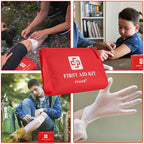 150 Piece Small First Aid Kit Portable Emergency Bag Compact Medical Kit
