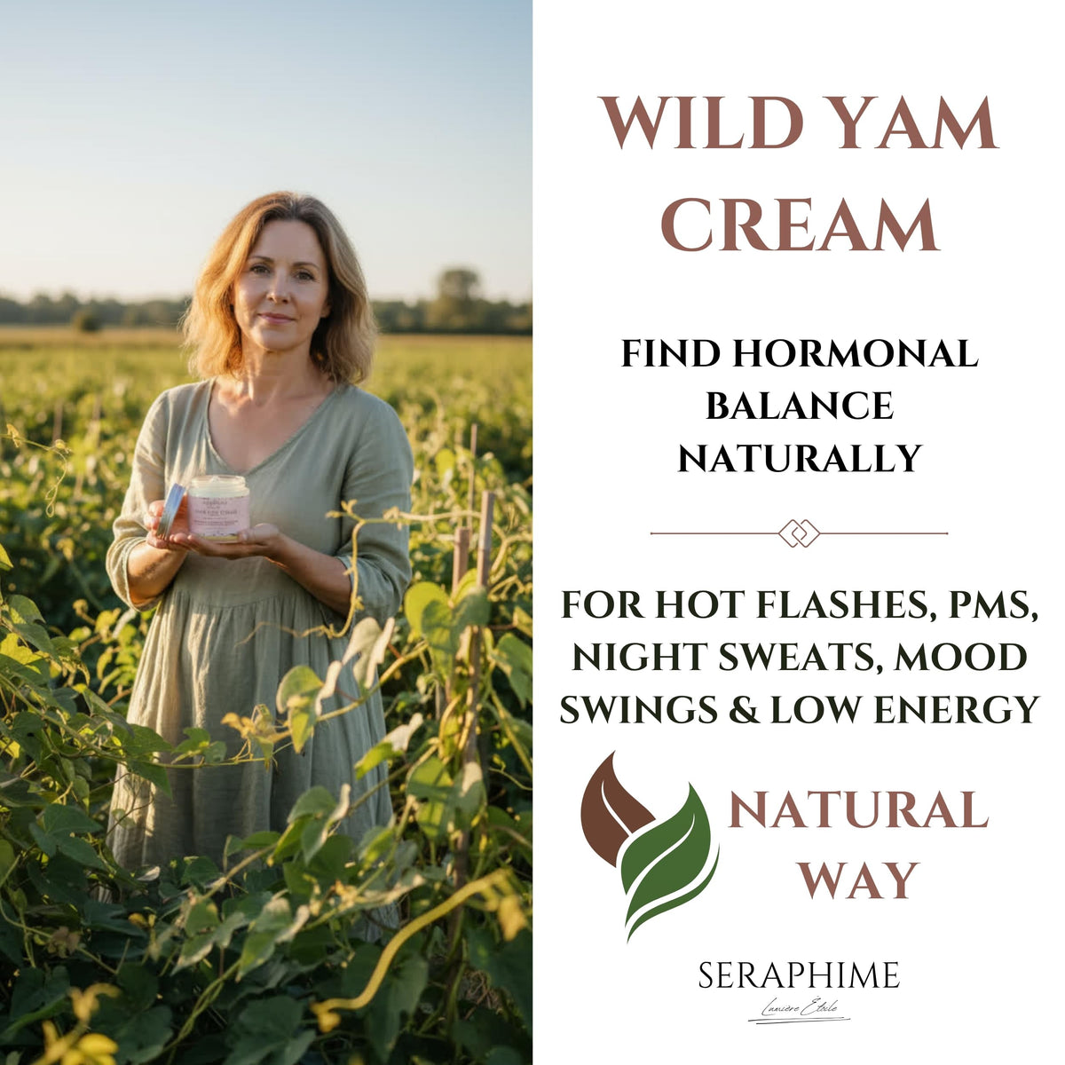 Wild Yam Cream Hormone Balance for Women , Lavender 4oz