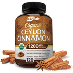 Buy now NutriFlair Organic Ceylon Cinnamon Supplement 1200mg, 120 Capsules - USDA Certified - Non-GMO, Gluten Free Powder, Antioxidant Pills 120 Count (Pack of 1) at indiglob india