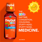 Buy now VICKS Kids DayQuil & NyQuil Berry Cold & Cough Medicine Co-Pack, Daytime & Nighttime Relief of Multiple Symptoms, Great-Tasting Berry Flavor, Free of Alcohol & Acetaminophen, for Ages 6+, 2x8oz at indiglob india