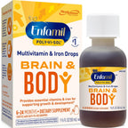 Enfamil Prenatals & Baby Vitamins Poly-Vi-Sol 8 Multi-Vitamins & Iron Supplement Drops for Infants & Toddlers, Supports Growth & Development, 50 mL Dropper Bottle (Pack of 2)