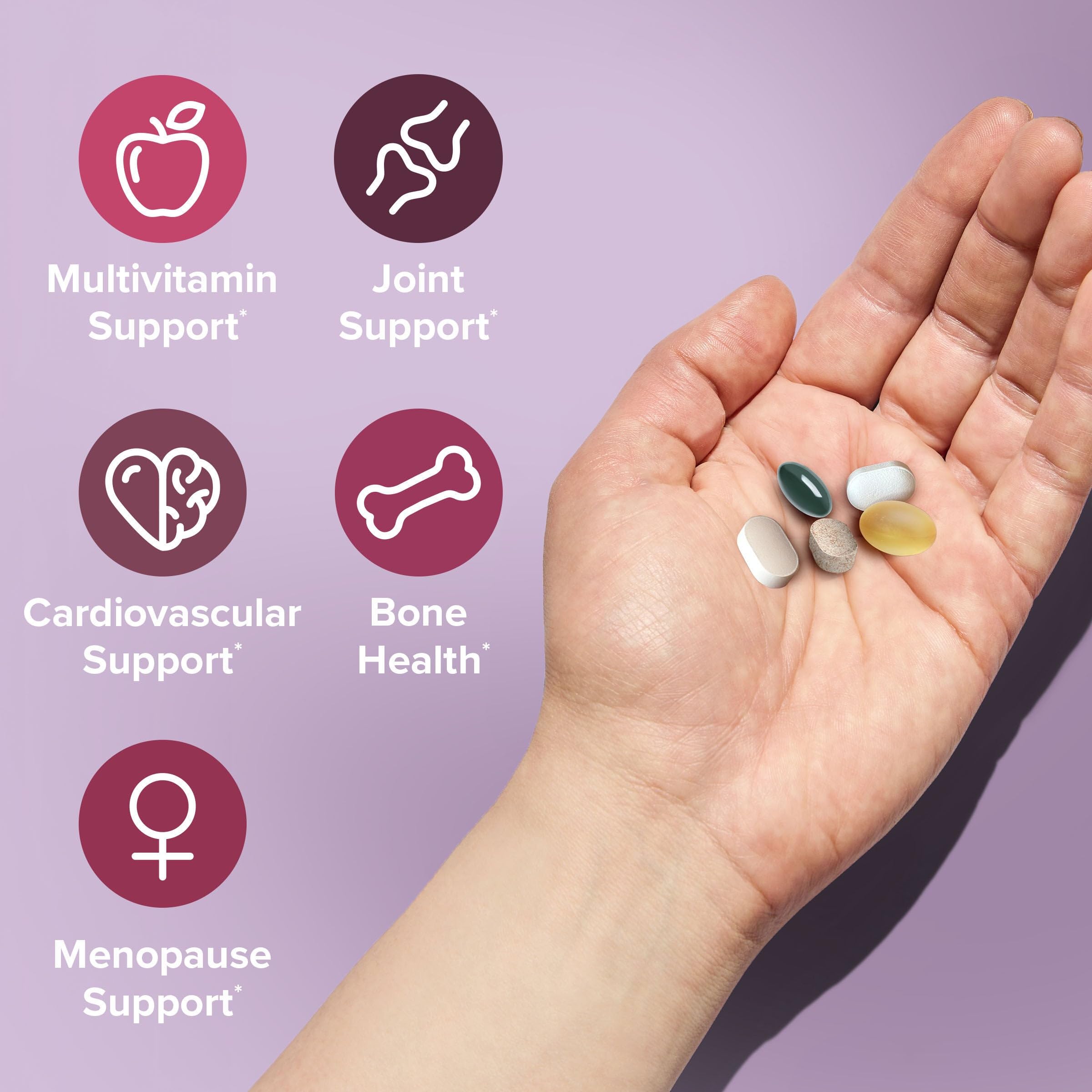 Buy now GNC Womenâ€™s 50+ Vitapak, 5-in-1 Multivitamin Pack, Healthy Hormones, Brain Health, Metabolism, Bone Strength, Edible Dietary Supplement, 30 Servings at indiglob india