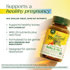 MegaFood Baby & Me 2 Prenatal Vitamins, Doctor Formulated, 120 Mini Tablets | Prenatal Vitamins for Women with Methylfolate, Choline, Iron, Iodine, Vitamin C & D3, Non-GMO, Vegetarian, 60 Servings