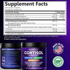 Cortisol Reducer for Men & Women with Ashwagandha & Magnesium, Vegan
