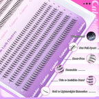 Calphdiar Bottom Lash Clusters in various lengths. 100% genuine, waterproof, reusable, lightweight, knot-free design.