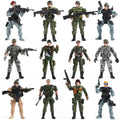 Buy now Mr.River US Army Men and SWAT Team Toy Soldiers Action Figures with Military Weapons Accessories for Kids Boys Girls,12Pcs at indiglob india