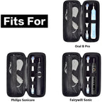 Buy now Toothbrush Travel Case Compatible with Oral-B Pro 1000, 2000, 3000, 3500, 1500/ for Philips Sonicare ProtectiveClean 4100 5100 Electric Toothbrush with Mesh Pocket for Accessories - Black (Bag Only) at indiglob india