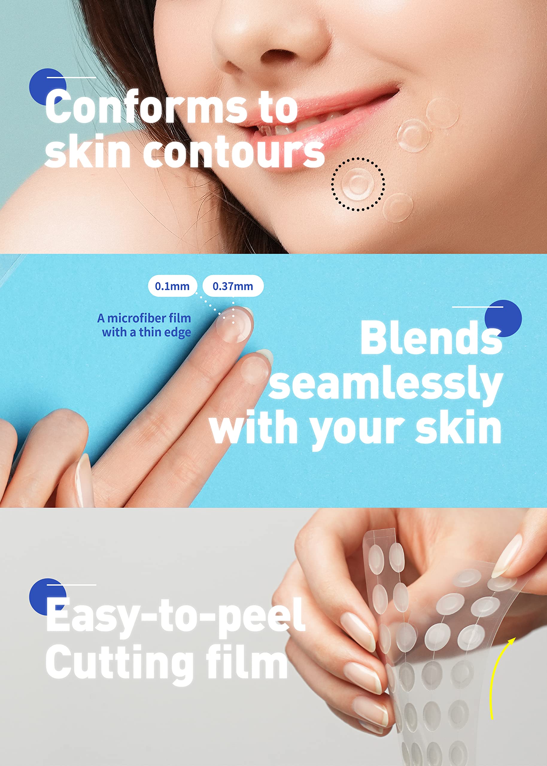 Buy now OLIVE YOUNG Care Plus Spot Patch Big (81 Count) | Hydrocolloid Patch, Spot Stickers for Acne Pimple and Zits at indiglob india