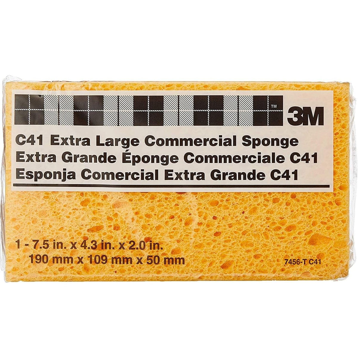 3M Extra Large Commercial Sponge – Durable, Highly Absorbent Cleaning Sponge for Heavy-Duty Tasks