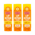 Buy now O'Keeffe's Lip Repair SPF 35 Lip Balm - Stick (3 Pack) - Sun-Safe Moisturizer for Extremely Cracked, Dry Lips at indiglob india