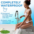 Buy now 100% Waterproof Cast Covers for Shower Leg - Tight Seal - Reusable Adult 2pk Half Leg Cast Protectors - Knee, Ankle, Foot at indiglob india