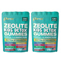 Zeolite Kids Detox Gummies, 9-in-1 Sugar-Free, Mixed Berry, 2 Pack | Extra Strength with Zeolite, Omega-3, Magnesium, Elderberry, Vitamin C, Milk Thistle, Vitamin D3, Zinc, B12