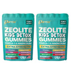 Zeolite Kids Detox Gummies, 9-in-1 Sugar-Free, Mixed Berry, 2 Pack | Extra Strength with Zeolite, Omega-3, Magnesium, Elderberry, Vitamin C, Milk Thistle, Vitamin D3, Zinc, B12