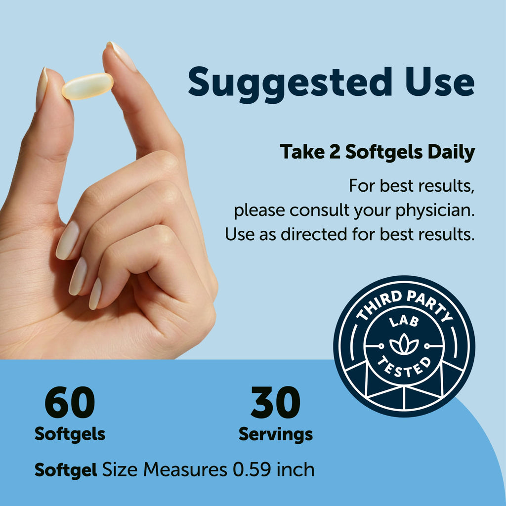 Micro Ingredients Supreme Omega-3 Fish Oil w/Ultra High EPA & DHA, Burpless Softgels | rTG Omega-3 with Vitamin D3 | Wild-Caught Cold Deep-Sea Fish | Lemon Flavor, Easy to Swallow, 60ct