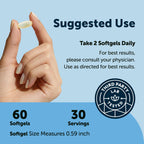 Micro Ingredients Supreme Omega-3 Fish Oil w/Ultra High EPA & DHA, Burpless Softgels | rTG Omega-3 with Vitamin D3 | Wild-Caught Cold Deep-Sea Fish | Lemon Flavor, Easy to Swallow, 60ct