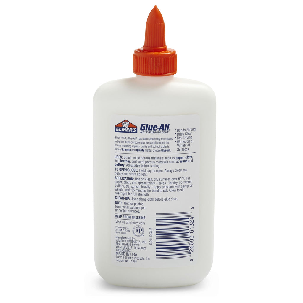 ELMERS E1324 Elmer's Glue-All Multi-Purpose Liquid Glue, Extra Strong, 7.625 Ounces, 1 Count