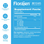 Florajen Women’s Probiotic, Digestive & Immune Support, 30 Capsules | Prebiotic & Postbiotic, Bloating & Constipation Relief, Vegan, Gluten-Free, Non-GMO, Daily Gut Health