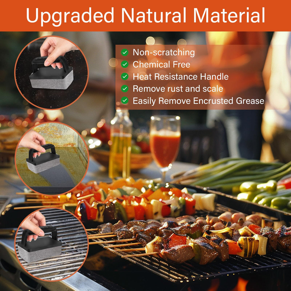 10 Pieces Griddle Cleaning Kit for Blackstone Flat Top Grill