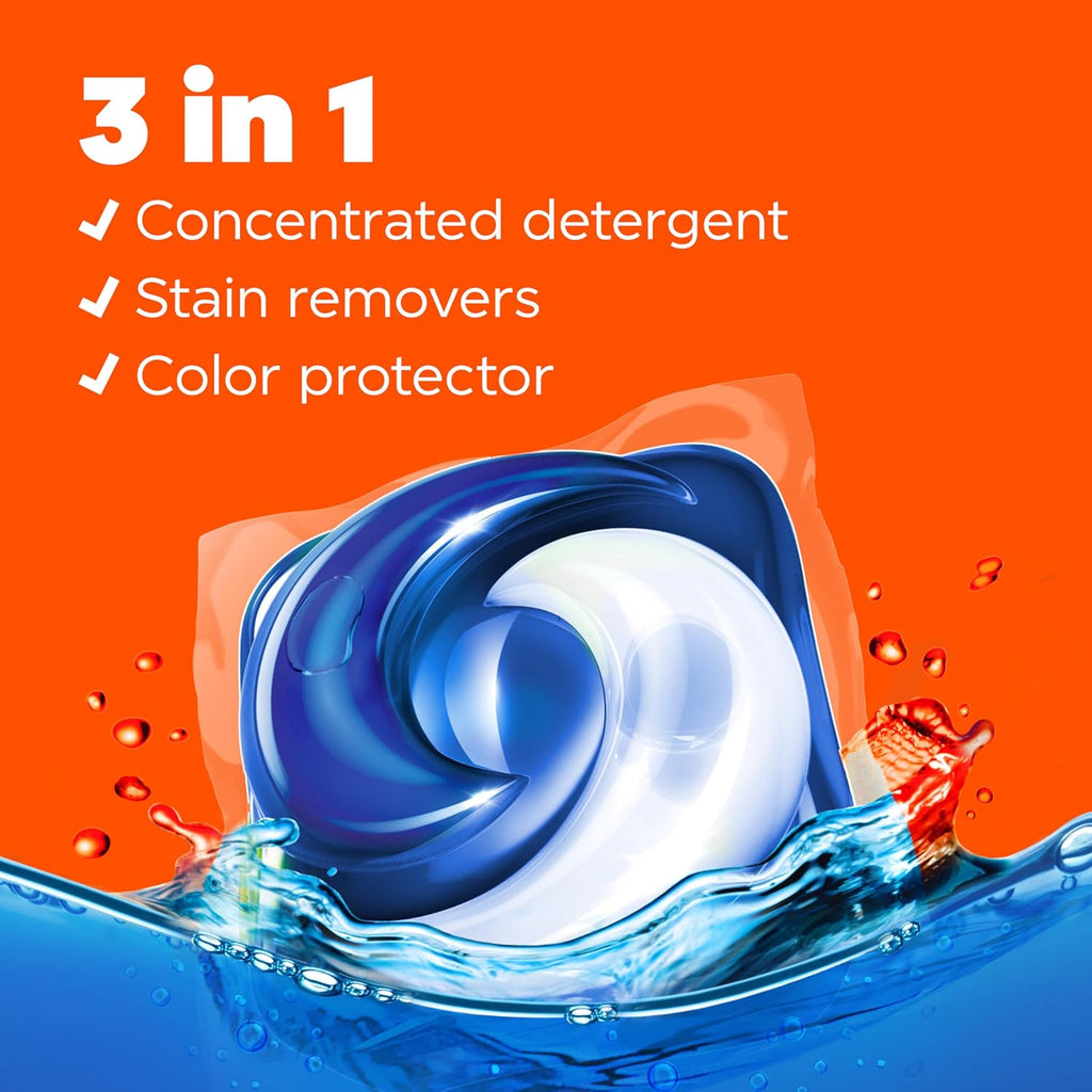 Buy now Tide PODS laundry detergent pacs, 3-in-1 Stain Remover, Odor Fighter, Color Protector, 112 Count, HE compatible, Clean Breeze Scent at indiglob india