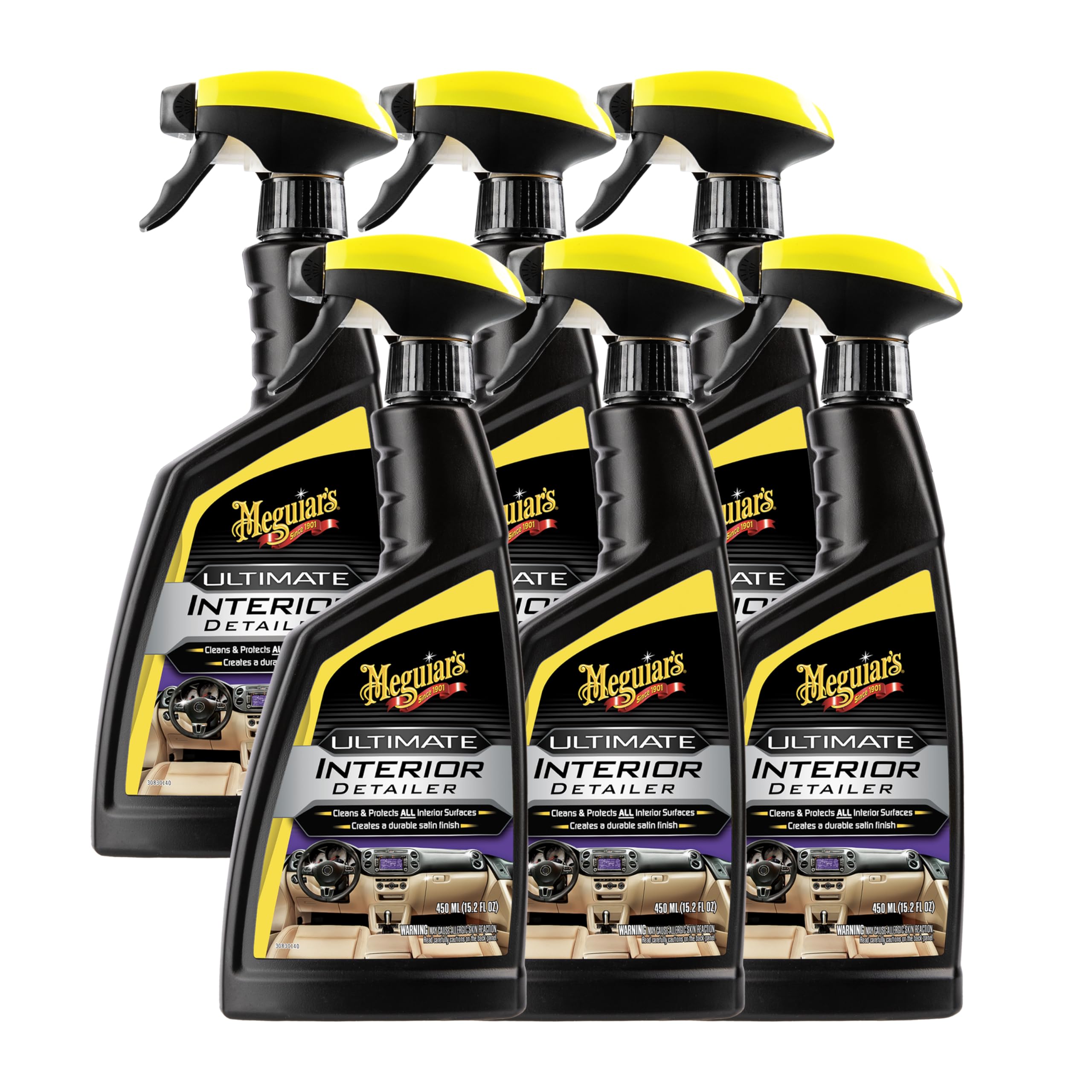 Buy now Meguiar's G16216 Ultimate Interior Detailer, Protects Interior Surfaces from Dirt and Grime, Leaves Your Surfaces Protected from UV Rays and Giving It a Lasting Finish, 15.2 Oz Spray Bottle at indiglob india