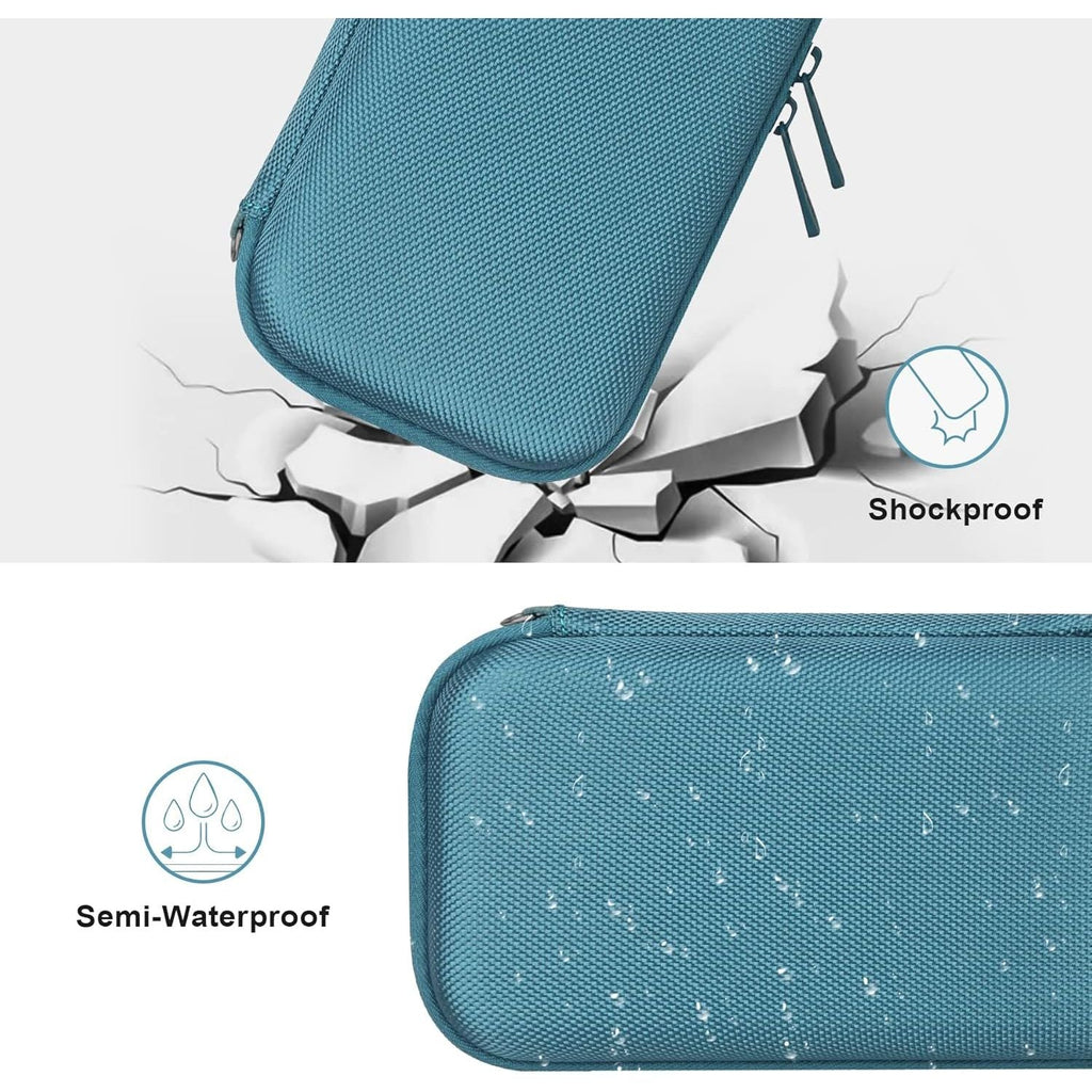 Buy now BOVKE Hard Travel Speaker Case for Bose New SoundLink Flex Speaker (2nd Gen) / Bose SoundLink Flex Bluetooth Portable Speaker, Extra Mesh Pocket for Bose Speaker Charger, Charging Cables, Stone Blue at indiglob india