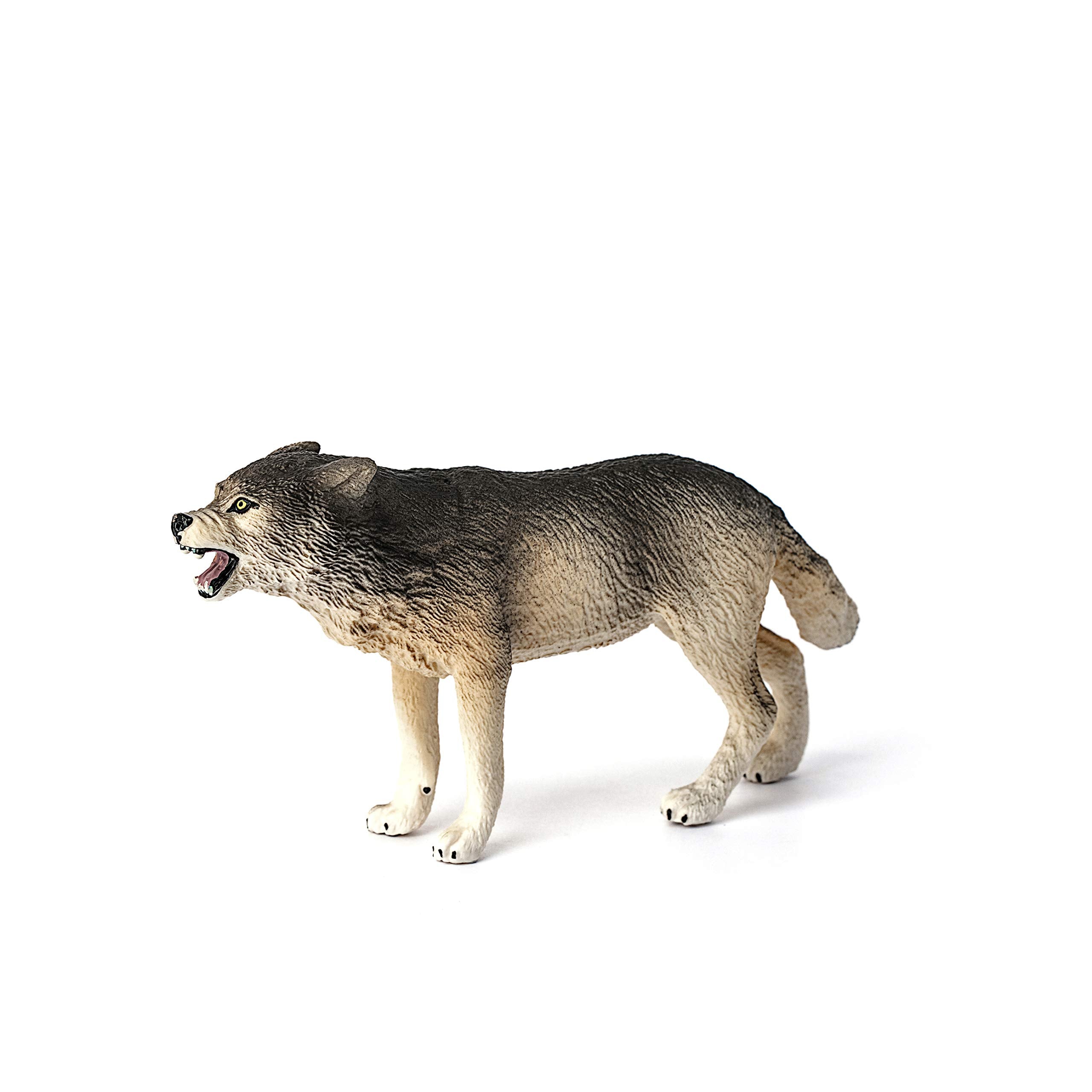 Buy now Schleich Wild Life Realistic Prowling Gray Wolf Figurine - Durable North American Forest Animal Figure for Kids, Perfect Toy for Fun and Imaginative Adventures, Gift for Boys and Girls Ages 3+ at indiglob india
