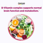 Centrum Complete Multivitamin Supplement, 30 Count | Hot Flash Support Menopause Support Tablets, with Clinically Studied geniVida, Gluten Free, Non-GMO Ingredients
