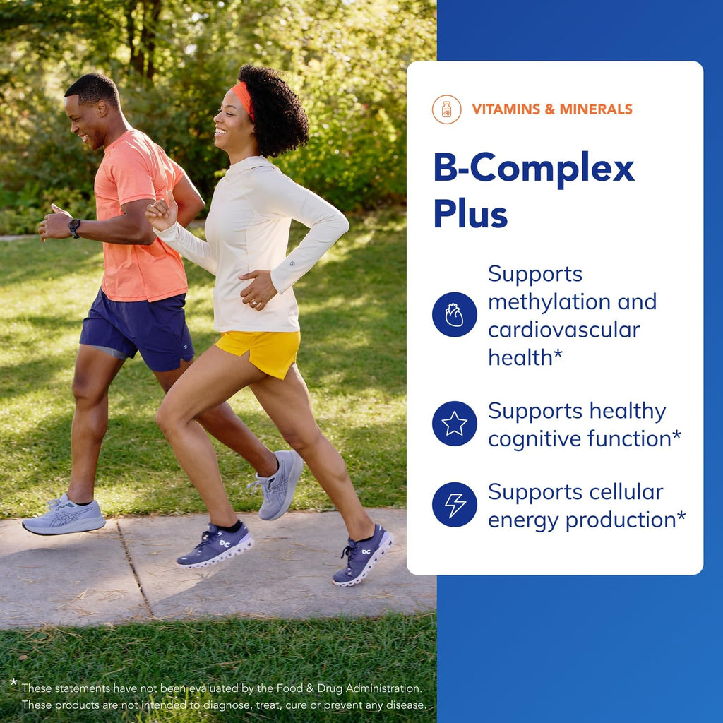 Pure Encapsulations B-Complex Plus, 60 Capsules | B Vitamins Supplement to Support Neurological Health, Cardiovascular Health, Energy Levels and Nervous System Support*