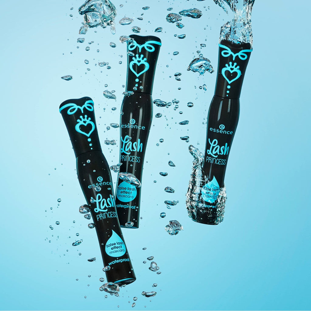 essence Lash Princess False Lash Waterproof Mascara, Black (Pack of 1) | Lengthens & Adds Volume, No Smudge, No Flake, Long Lasting, Fiber Brush, Vegan & Cruelty Free, Paraben Free