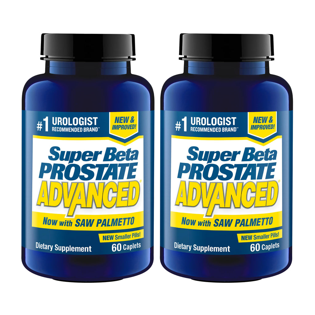 SUPER BETA PROSTATE Advanced with Saw Palmetto, Prostate Support, 60 Count | Prostate Health Supplements for Men, Bladder & Urinary Support, Promote Sleep