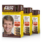 SHAMPOO JUST FOR MEN Control GX Gray Reducing, Light, 4 Fl Oz (1 Pack) | Control GX multi-patented formula gradually reduces gray with each shampoo for light shades. Keratin thickens hair.