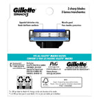 Gillette Mach3 Razor Refills for Men, 12 Razor Blade Refills
