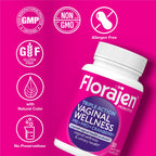 Florajen Women’s Probiotic with Cranberry, 30 Capsules | Prebiotic for Vaginal, Digestive, & Immune Support, Gut & Urinary Health, Vegan, Gluten-Free, Daily Wellness