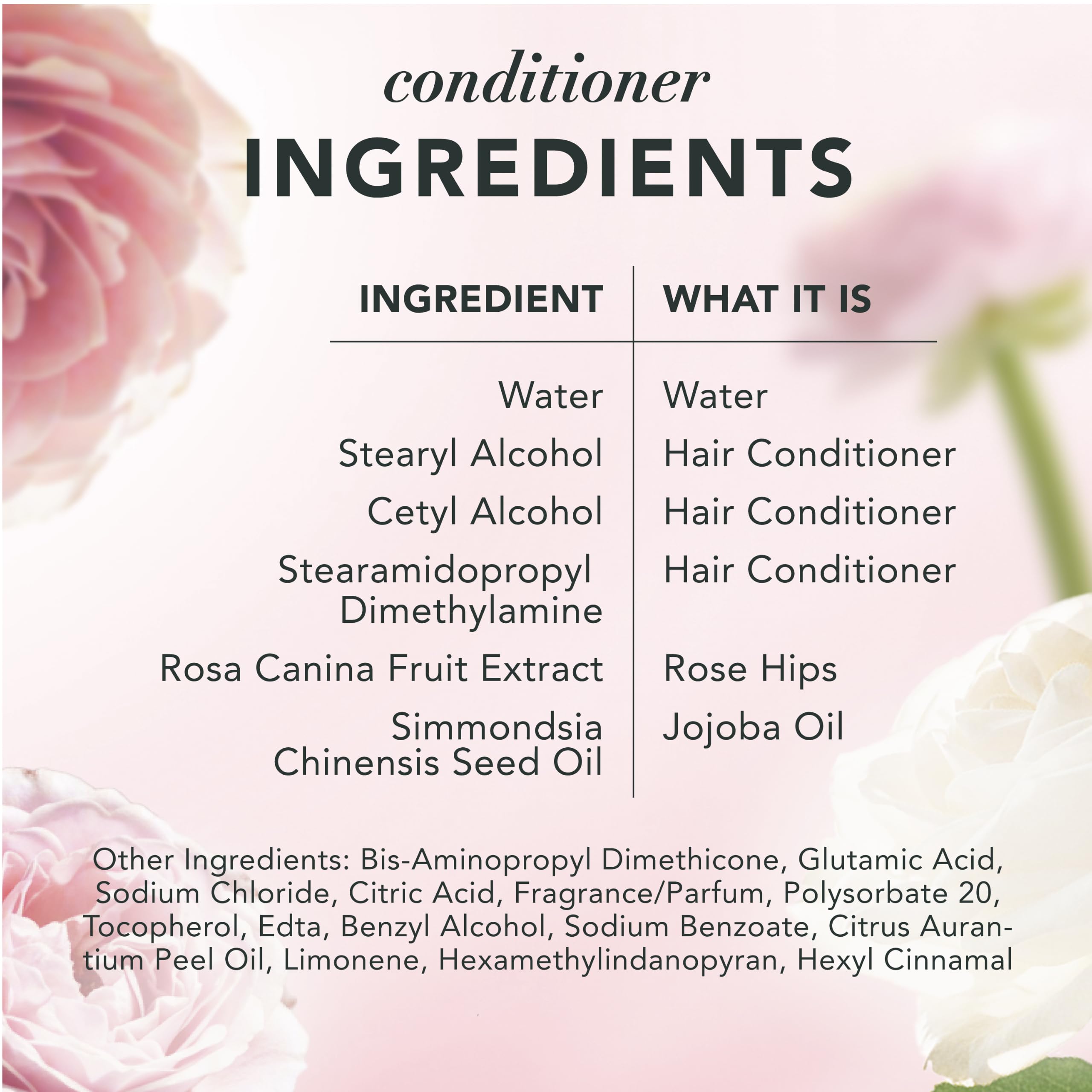 Herbal Essences Shampoo & Conditioner Set, Rose Hips - Smooth Collection, Paraben-Free, Color-Safe, Shiny Hair with Jojoba & Vitamin E, 29.2 Fl Oz Each, 2-Pack