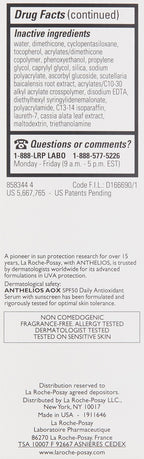 Buy now La Roche-Posay Anthelios AOX Daily Antioxidant Serum with SPF, Face Moisturizer with Sunscreen and Vitamin C & E, Oil Free Face Sunscreen for Sensitive Skin, Moisturizing Sun Protection at indiglob india
