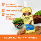 Buy now Palmer's Cocoa Butter Moisturizing Body Oil with Vitamin E, Radiant Looking Glow and Skin Hydration, Instant Absorption, Bath, Body and Shower, 8.5 Ounces at indiglob india
