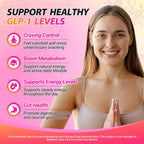 GLP-1 Cutting Drink Mix, 5-HTP, FOS, Yerba Mate, Magnesium, 30 Servings | Supports Satiety Signaling, Energy & Gut Health | Strawberry Açaí Flavor